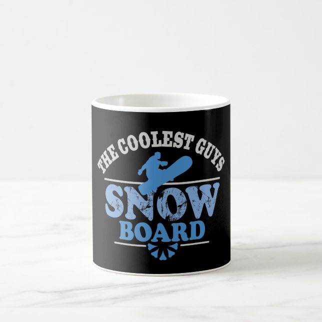 Coolest Guys Snowboard Coffee Mug (Center)