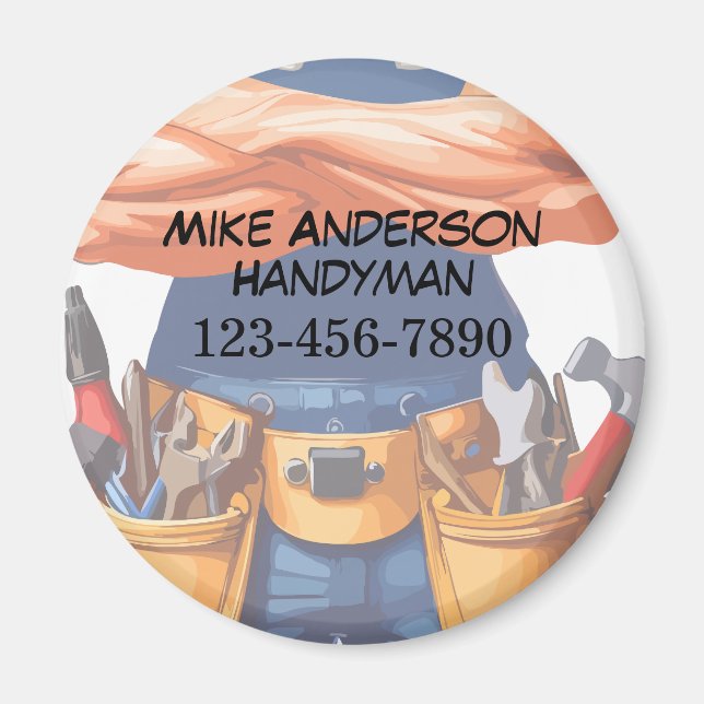 Coolest Handyman Business Customer Magnets  (Front)