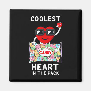 Coolest Heart In The Pack Fun Valentines Day Toddl Magnet