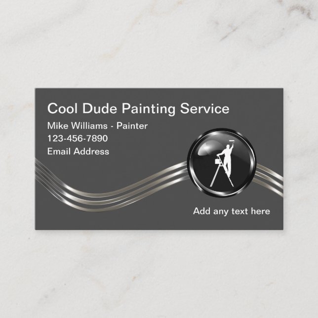 Coolest House Painter Business Cards (Front)