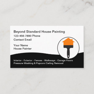 Coolest House Painting Modern Painter Business Card