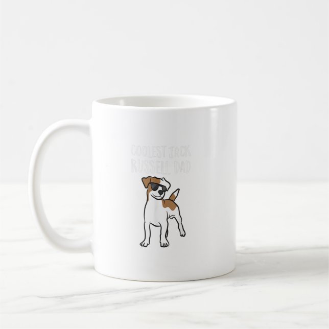 Coolest Jack Russel Dad  Coffee Mug (Left)