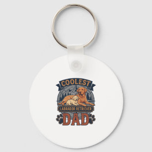 Coolest Labrador Retriever Dad Dog Mountain Paw Pr Key Ring