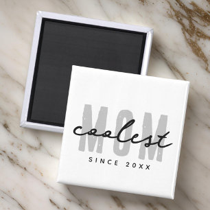 Coolest Mom Since 20XX Modern Simple Preppy Magnet