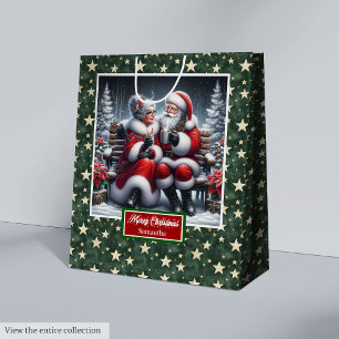 Coolest Mrs Claus Classic Red Christmas Gift Bag