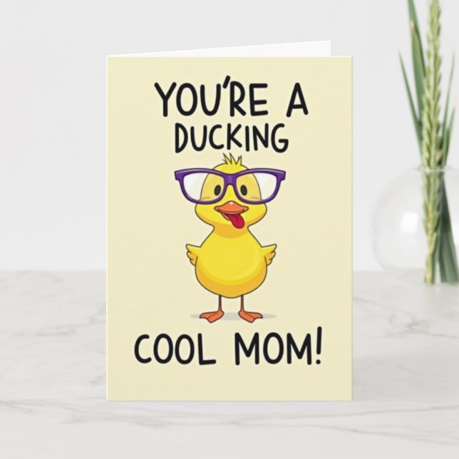 Coolest Mum Duckling Art Card (Front)