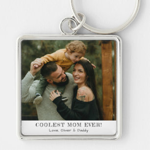 Coolest Mum Ever Photo Mother's Day Memories Gift Key Ring