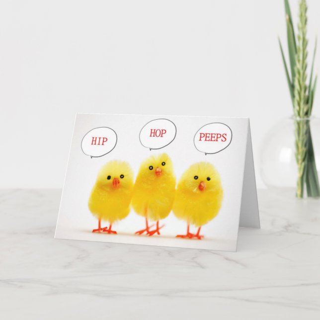 ***COOLEST PEEPS*** SAY *HAPPY EASTER* HOLIDAY CARD (Front)