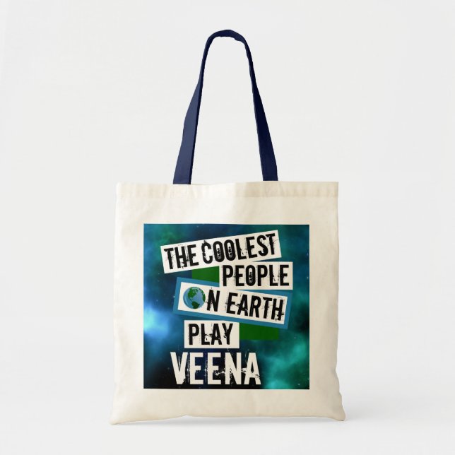 Coolest People on Earth Play Veena Tote Bag (Front)
