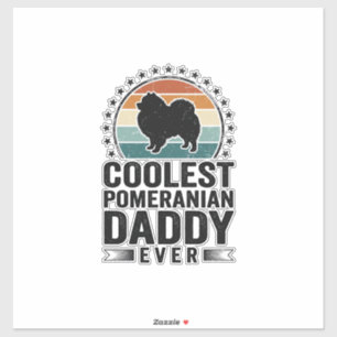 Coolest Pomeranian Daddy Vintage Dog Dad Shirt_1