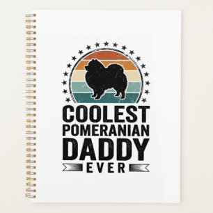 Coolest Pomeranian Daddy Vintage Dog Dad Shirt_1 Planner