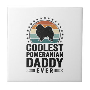Coolest Pomeranian Daddy Vintage Dog Dad Shirt_1 Tile