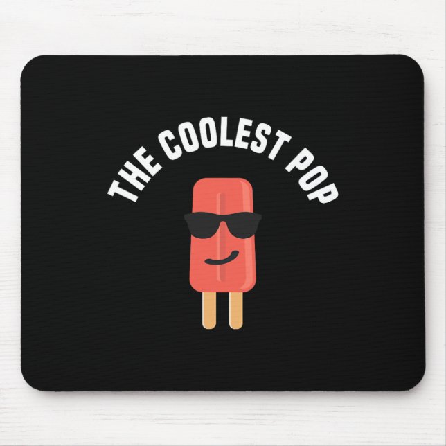 Coolest Pop Shirt Dad Fathers Day Gift  Mouse Pad (Front)