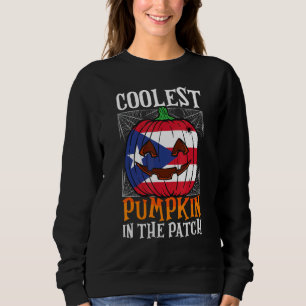 Coolest Pumpkin In The Patch Boricua Flag Jack Ou2 Sweatshirt