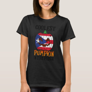 Coolest Pumpkin In The Patch Boricua Flag Jack Ou2 T-Shirt