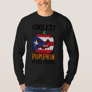 Coolest Pumpkin In The Patch Boricua Flag Jack Ou2 T-Shirt