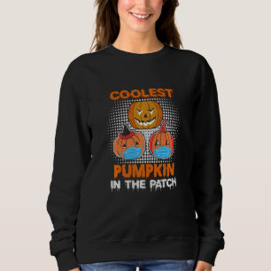 Coolest Pumpkin In The Patch Face Mask Halloween B Sweatshirt