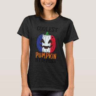 Coolest Pumpkin In The Patch French Flag Jack Ou20 T-Shirt