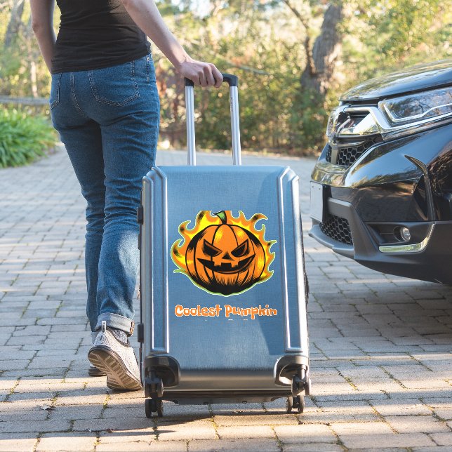 Coolest Pumpkin In The Patch Funny Halloween Men (Suitcase Insitu)