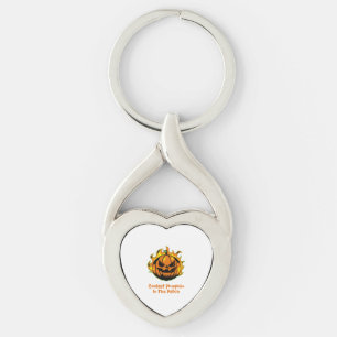 Coolest Pumpkin In The Patch Funny Halloween Men Key Ring
