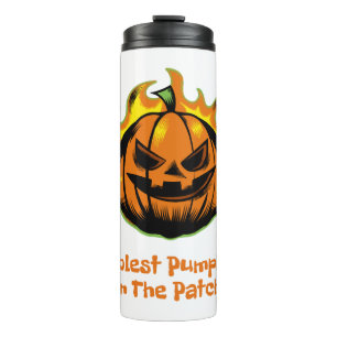 Coolest Pumpkin In The Patch Funny Halloween Men Thermal Tumbler