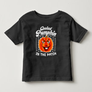 Coolest Pumpkin in the Patch – Funny Halloween Toddler T-Shirt