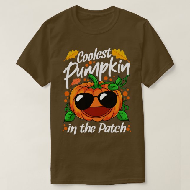 Coolest Pumpkin In The Patch Halloween1 T-Shirt (Design Front)