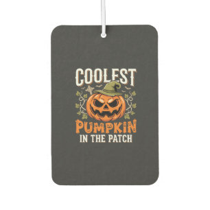 Coolest Pumpkin in the Patch Halloween Design Car Air Freshener