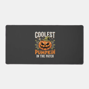Coolest Pumpkin in the Patch Halloween Design Desk Mat