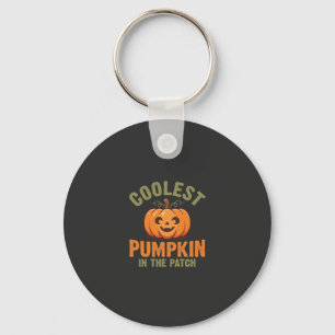 Coolest Pumpkin In The Patch Halloween Design Key Ring