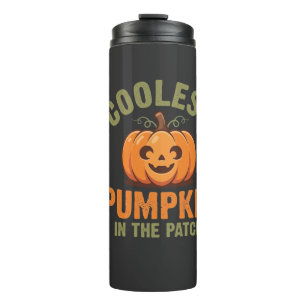 Coolest Pumpkin In The Patch Halloween Design Thermal Tumbler