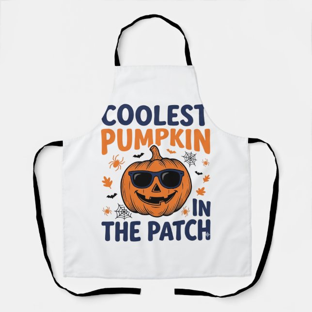 Coolest Pumpkin in the Patch Halloween Shirt_1 Apron (Front)