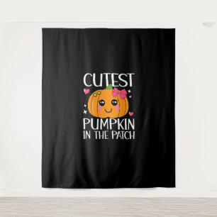 Coolest Pumpkin In The Patch Halloween Thanksgivin Tapestry