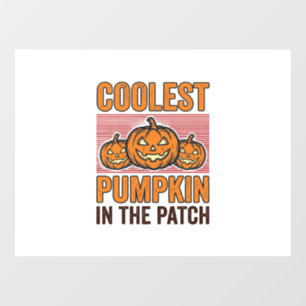 Coolest Pumpkin in the Patch Halloween Vintage Des