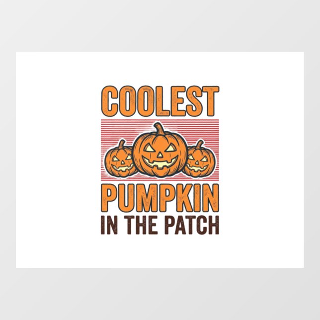 Coolest Pumpkin in the Patch Halloween Vintage Des (Sheet)