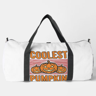Coolest Pumpkin in the Patch Halloween Vintage Des Duffle Bag