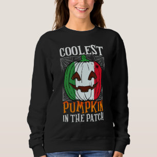 Coolest Pumpkin In The Patch Italian Flag Jack Ou2 Sweatshirt