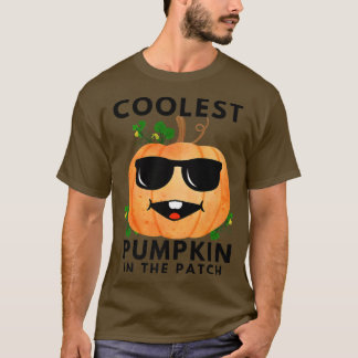 Coolest Pumpkin In The Patch Pumpkin With Sunglass T-Shirt