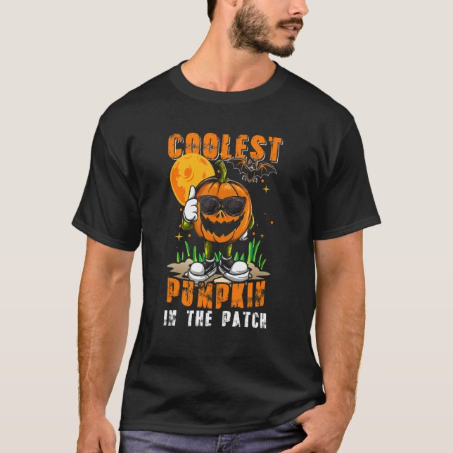 Coolest Pumpkin In The Patch  Scary Pumpkins Sungl T-Shirt (Front)