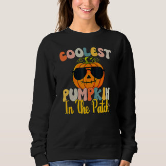 Coolest Pumpkin In The Patch Toddler Boys Hallowee Sweatshirt