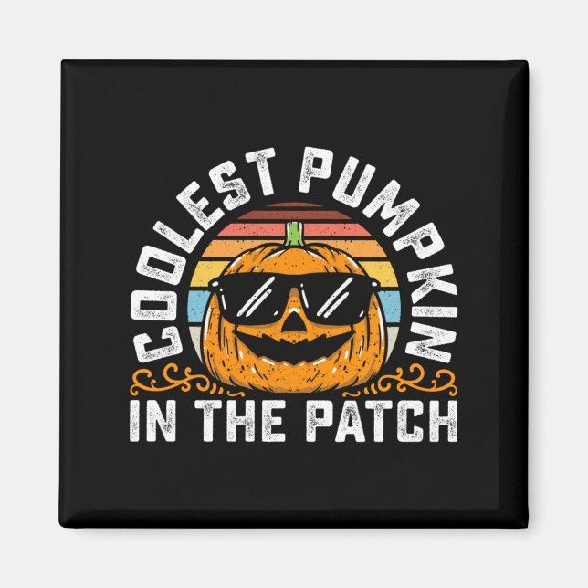 Coolest Pumpkin In The Patch Toddler Boys Magnet (Front)