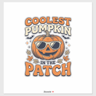 Coolest Pumpkin In The Patch Vintage Halloween Shi