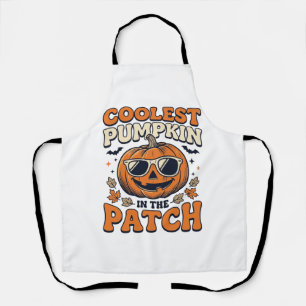 Coolest Pumpkin In The Patch Vintage Halloween Shi Apron