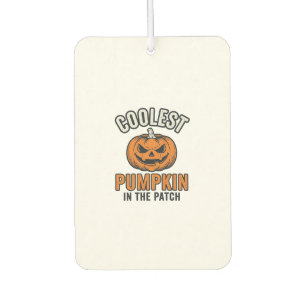 Coolest Pumpkin in the Patch Vintage Halloween Shi Car Air Freshener