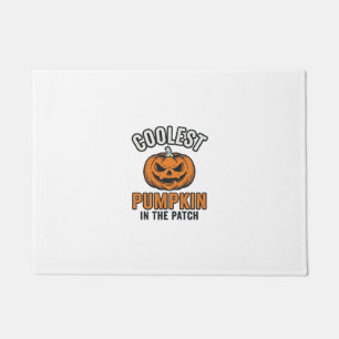 Coolest Pumpkin in the Patch Vintage Halloween Shi Doormat