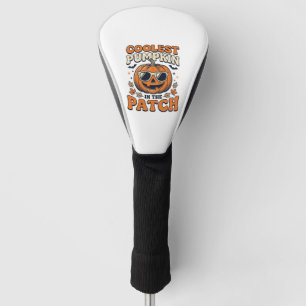 Coolest Pumpkin In The Patch Vintage Halloween Shi Golf Head Cover