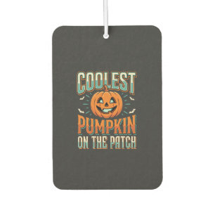 Coolest Pumpkin On The Patch Halloween Design_1 Car Air Freshener