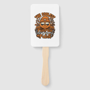 Coolest Pumpkin Patch Halloween Beanie Sunglasses Hand Fan