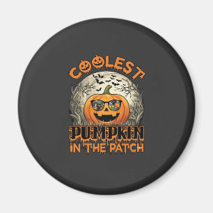 Coolest Pumpkin Patch Halloween Spooky Sunglasses_ Magnet