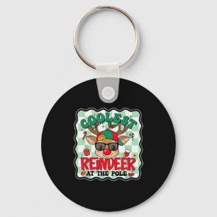 Coolest Reindeer At The Le Funny Christmas Matchin Key Ring